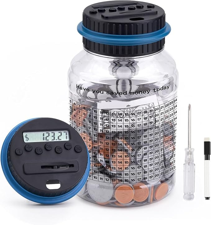 Digital Coin Jar or Money Box with Goal Tracker