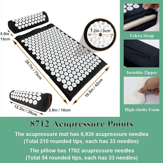 Acupressure Mat Set with Pillow